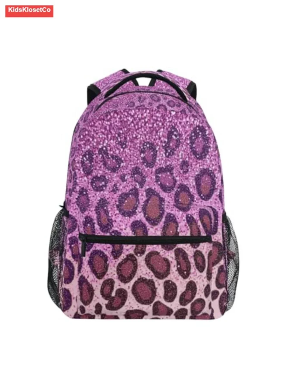Kids Leopard Print Backpack for School Travel Lightweight Waterproof Daypack